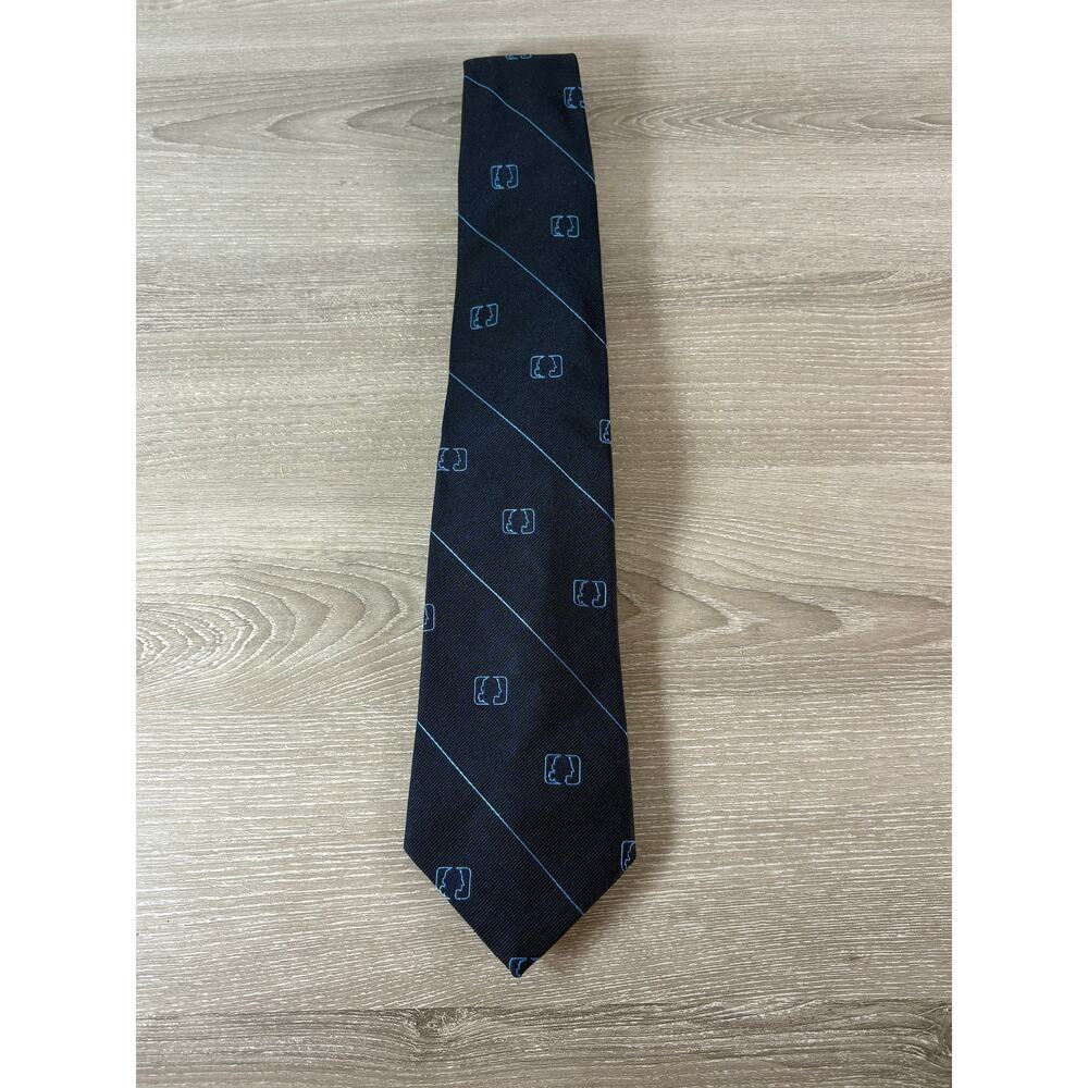Givenchy Gentleman Paris Tie Blue 50/50 Silk Polyester Men- EUC